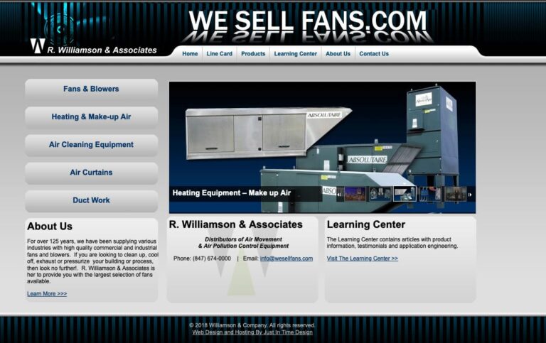 RWA old website design