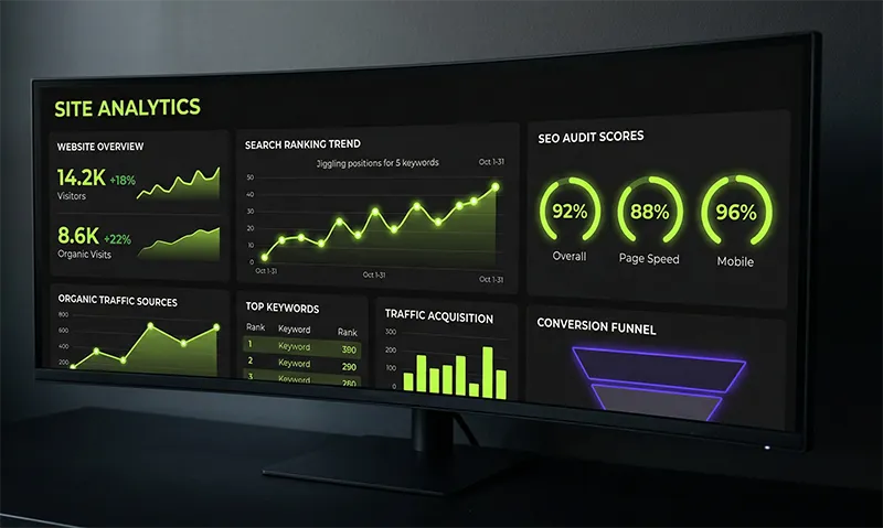 Digital health check analytics dashboard