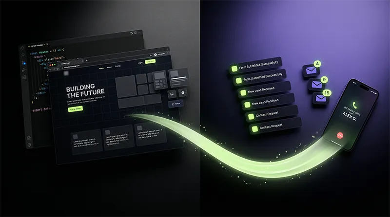 Website build and lead generation in action